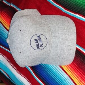 Polar Plunge AJM International Gray Baseball Cap Hat Strapback OSFA